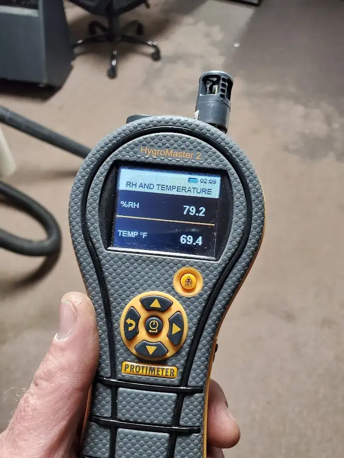 Moisture meter humidity assessment for Fire & Smoke Damage Restoration in Lowell